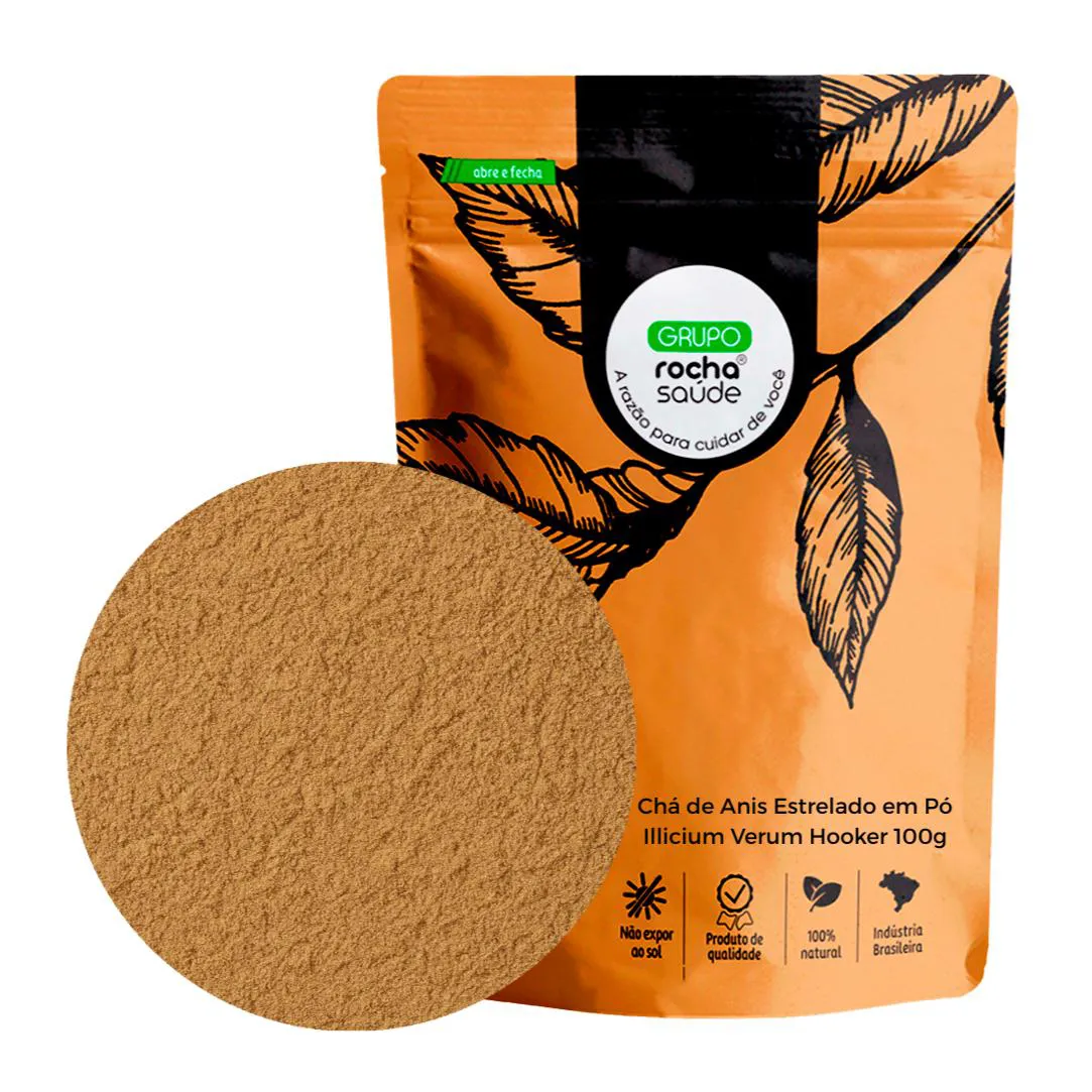 CHá DE ANIS ESTRELADO EM Pó ILLICIUM VERUM HOOKER 100G