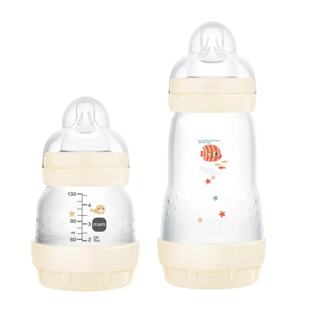 KIT 2 MAMADEIRA MAM EASY START™ ANTICóLICA 130ML + 260ML ROSA CLARO MA21022