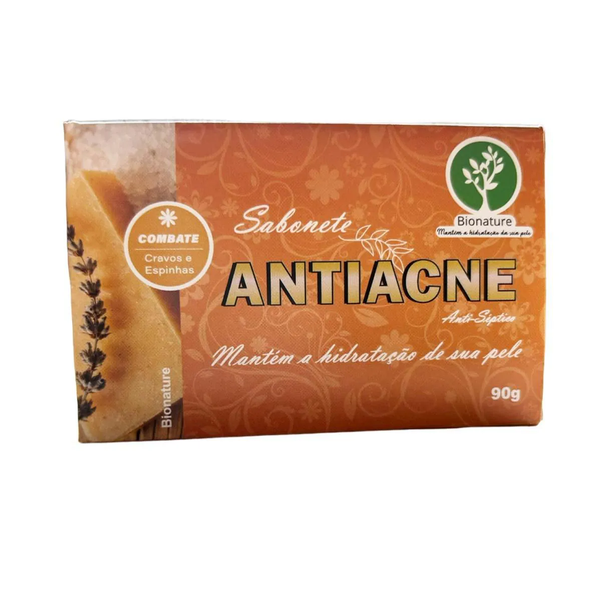 SABONETE ARTESANAL DE ANTIACNE - 90G