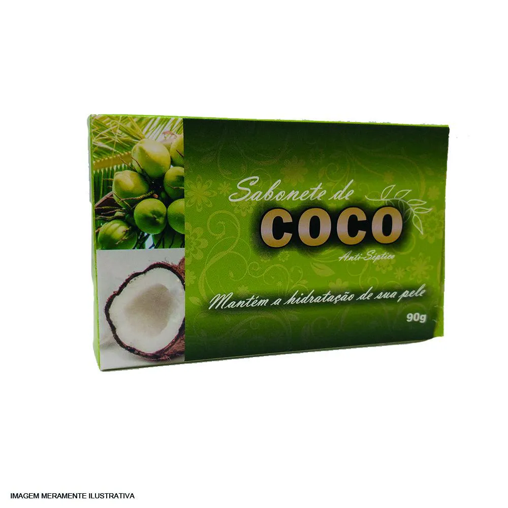 SABONETE ARTESANAL DE COCO - 90G