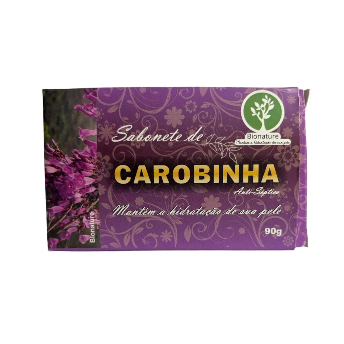 SABONETE ARTESANAL DE CAROBINHA - 90G