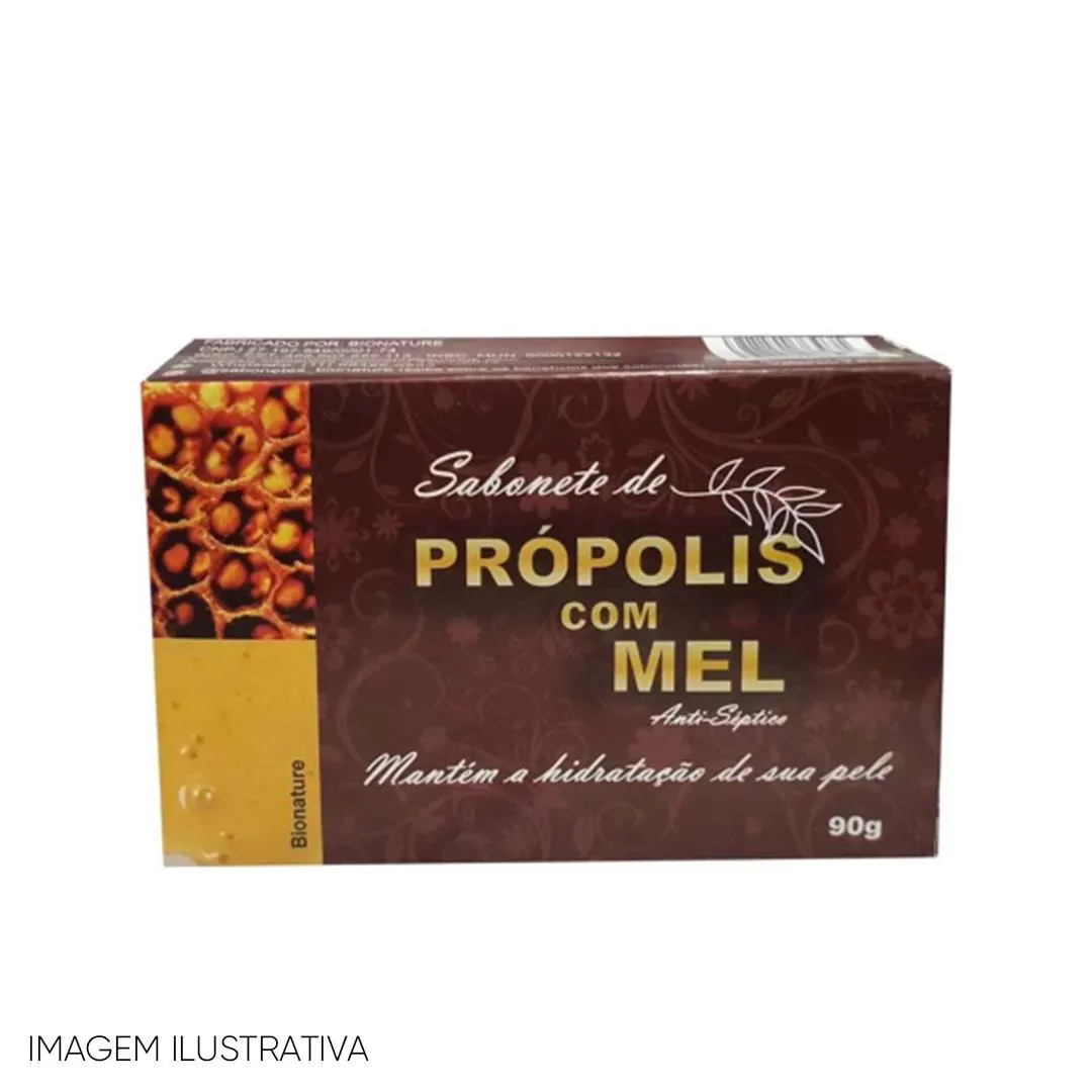 SABONETE ARTESANAL DE PRóPOLIS COM MEL  - 90G - BIONATURE