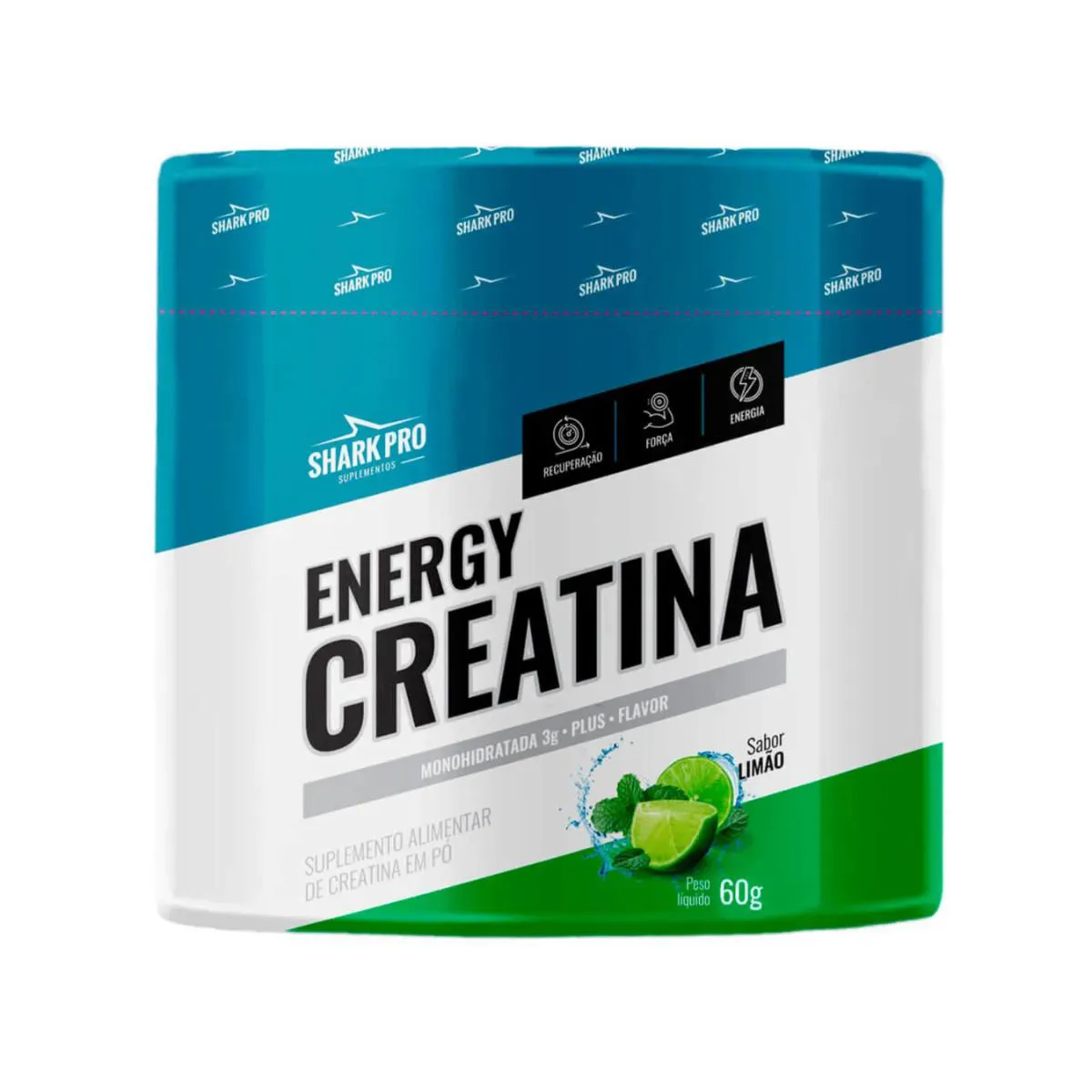 CREATINA ENERGY SABOR LIMAO 60G SHARK PRO