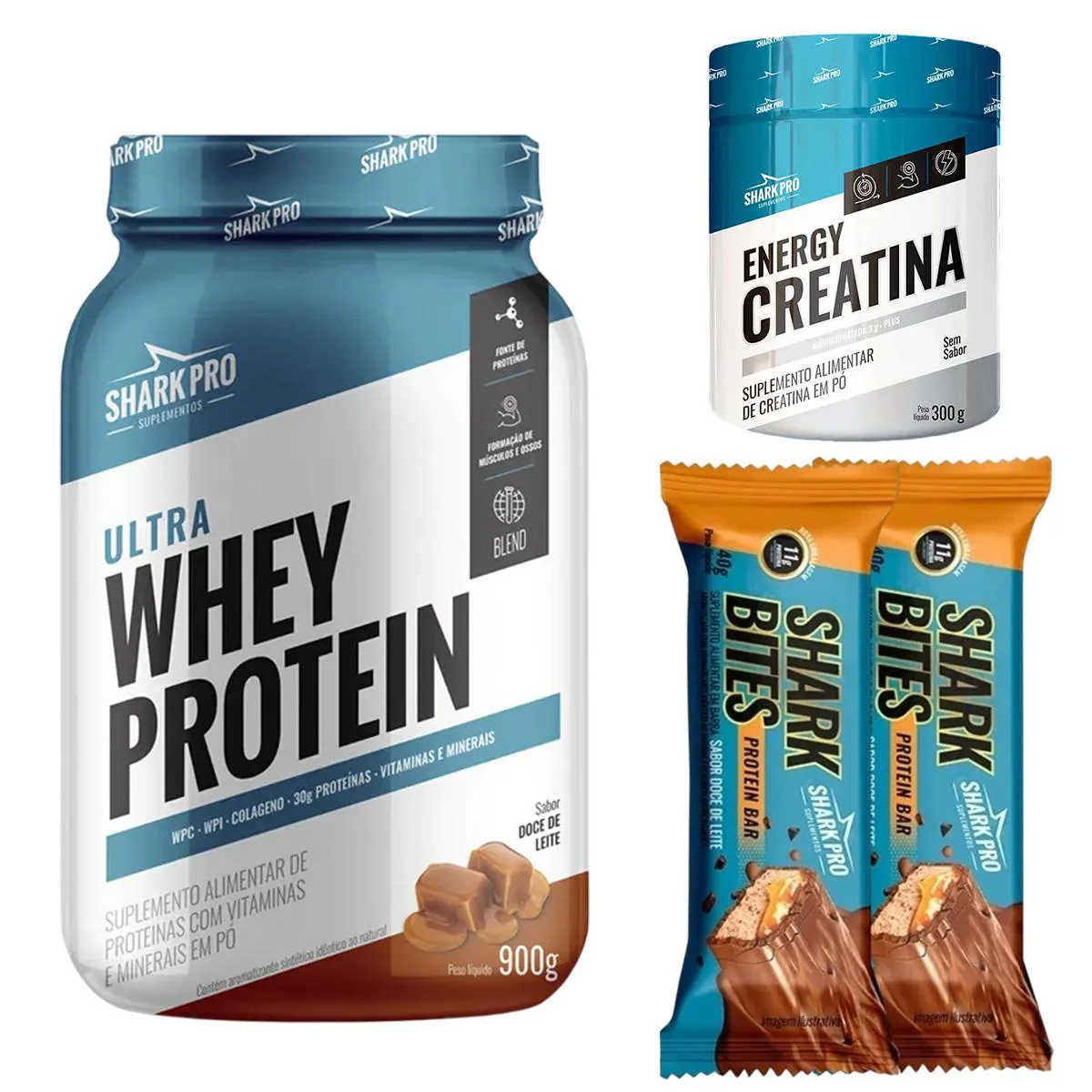 HIPERTROFIANDO SABOR DOCE DE LEITE GANHO DE MASSA MAGRA SHARK PRO