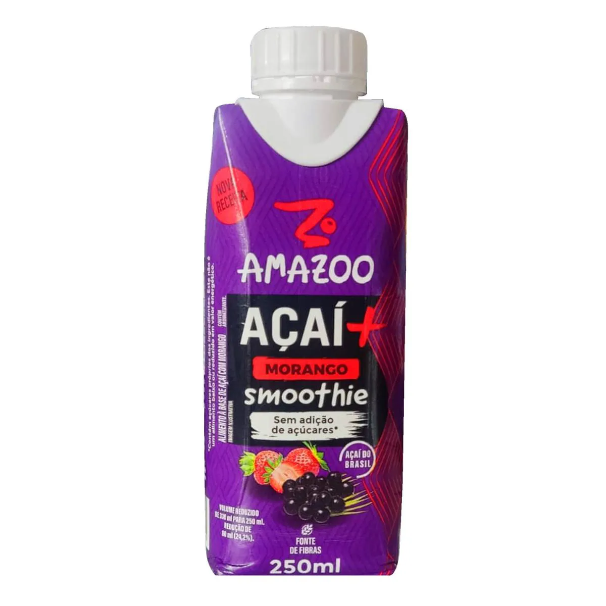 SMOOTHIE ACAI COM MORANGO ZERO 250ML AMAZOO