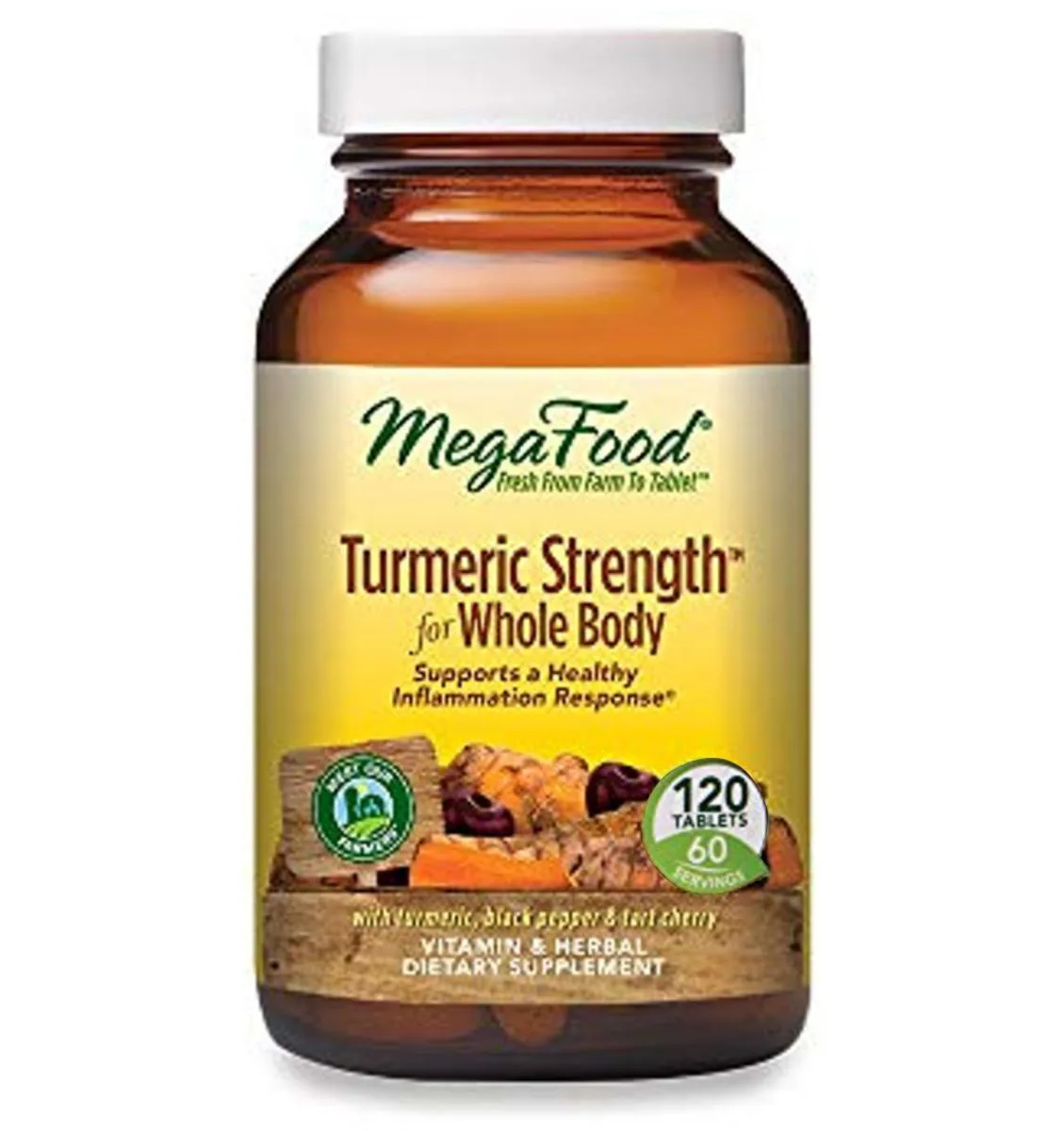 MEGAFOOD TURMERIC STRENGTH FOR WHOLE BODY – 120 COMPRIMIDOS