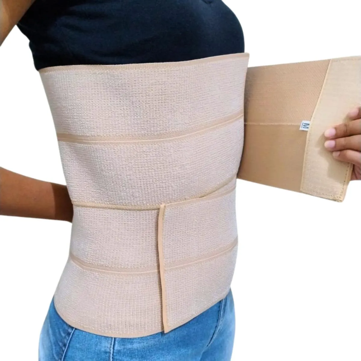 CINTA FAIXA ABDOMINAL PóS CIRúRGICA LIPO/BARIáTRICA 4 GOMOS XGG
