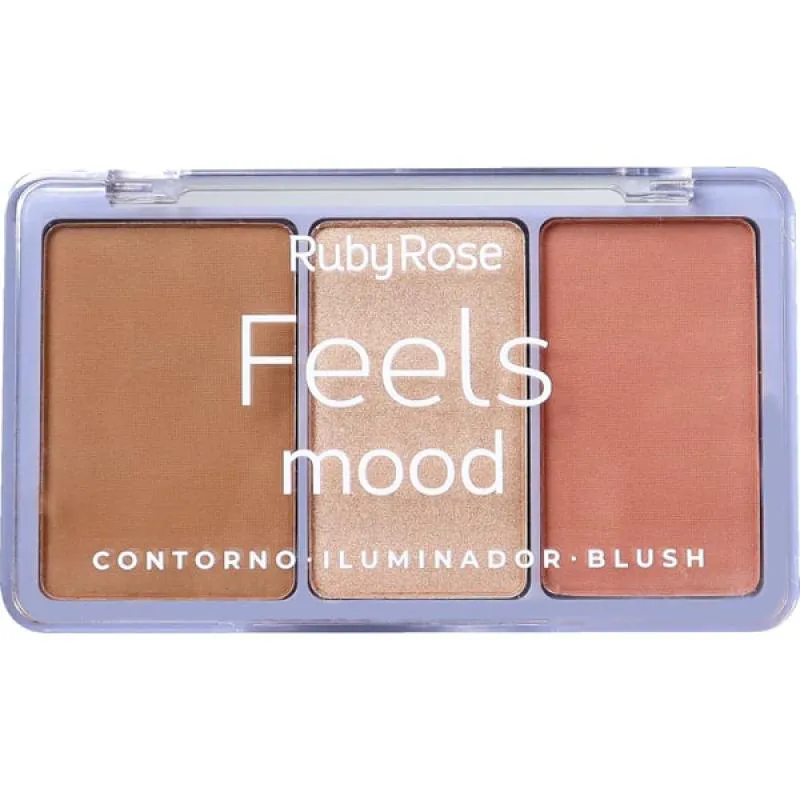 PALETA DE CONTORNO ILUMINADOR BLUSH T40 I50 B110 HB75263 RUBY ROSE
