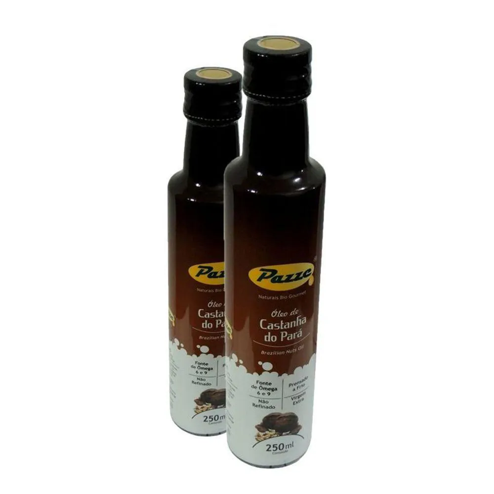 KIT 2 ÓLEO DE CASTANHA DO PARá EXTRA VIRGEM PAZZE 250ML