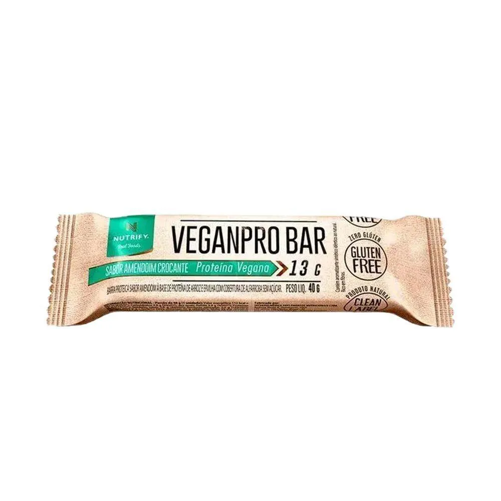 VEGANPRO BAR NUTRIFY BARRA DE PROTEíNA VEGANA BAUNILHA UND