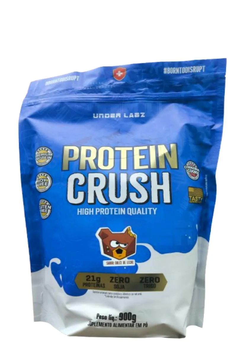 PROTEIN CRUSH WHEY 900G REFIL - UNDER LABZ - ZERO SOJA Doce DE Leite