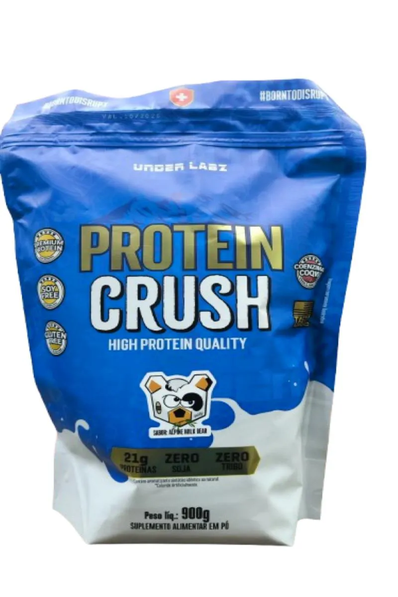 PROTEIN CRUSH WHEY 900G REFIL - UNDER LABZ - ZERO SOJA Leite