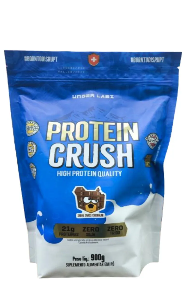 PROTEIN CRUSH WHEY 900G REFIL - UNDER LABZ - ZERO SOJA Chocolate
