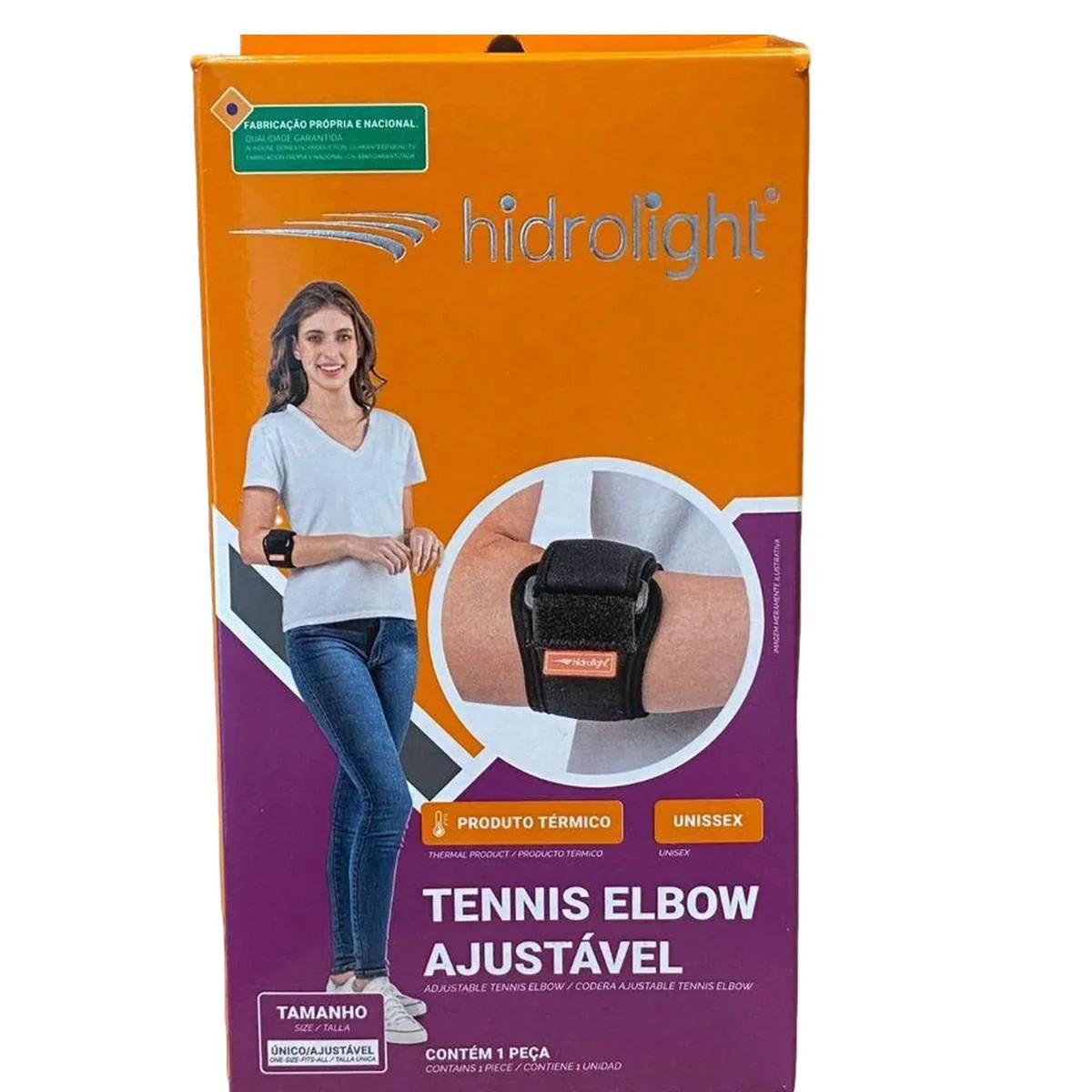TENNIS ELBOW AJUSTÁVEL TAM. ÚNICO - HIDROLIGHT  (1)UND