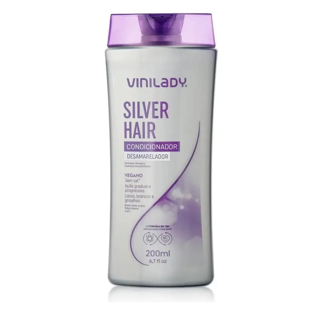 CONDICIONADOR DESAMARELADOR SILVERHAIR VINILADY 200ML