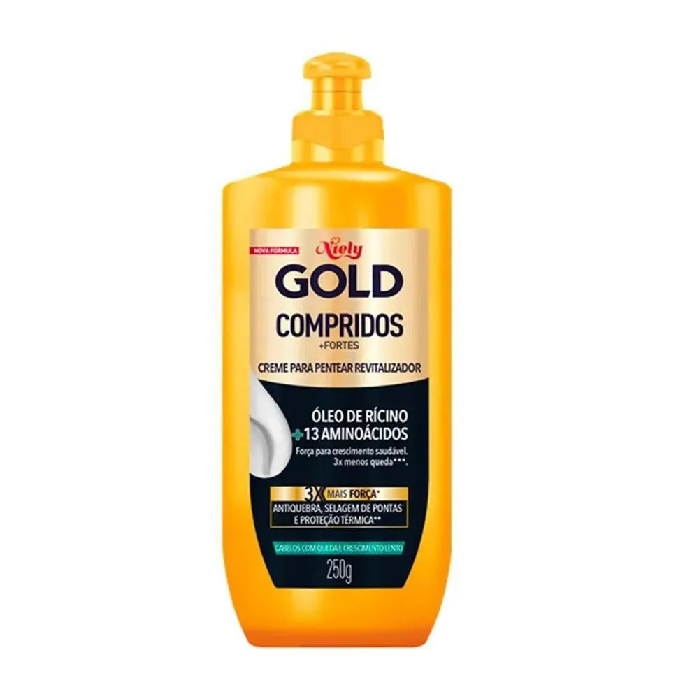 CREME PARA PENTEAR NIELY GOLD COMPRIDOS +FORTES 250ML