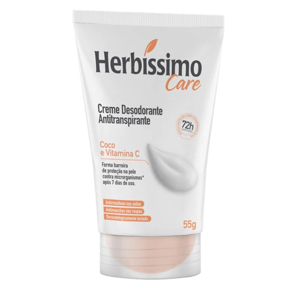DESODORANTE CREME HERBISSIMO CARE COCO E VITAMINA C 55G