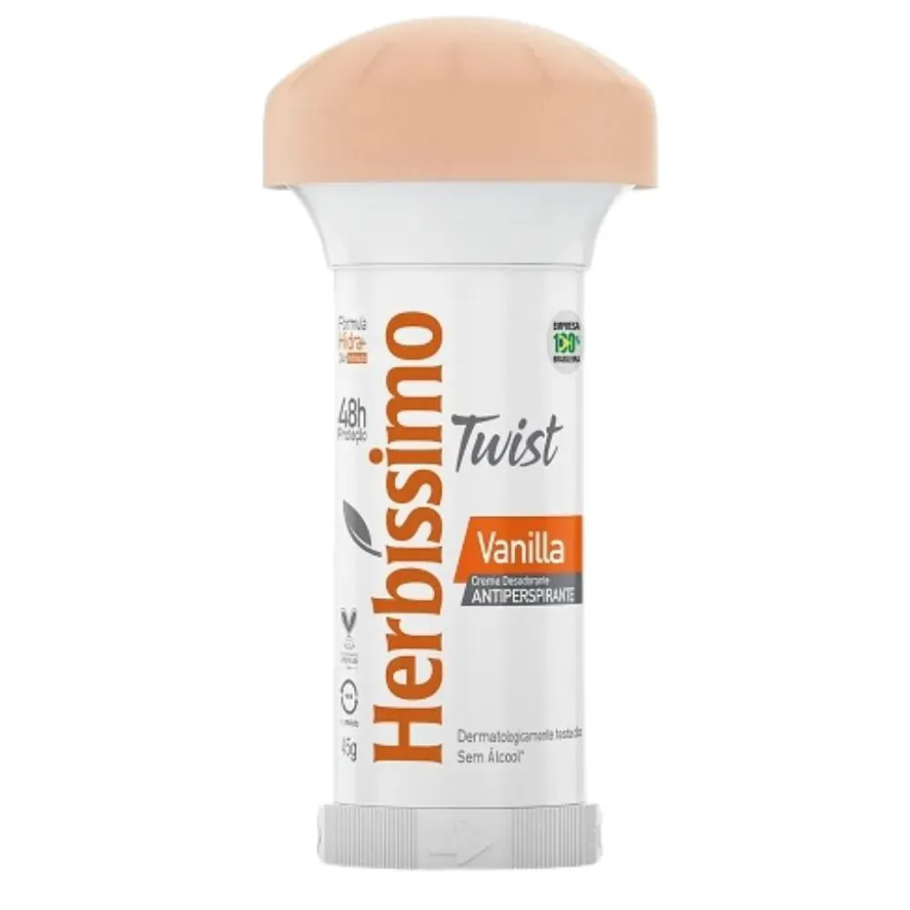 DESODORANTE HERBISSIMO CREME TWIST VANILA 45G