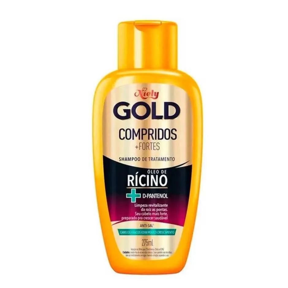 SHAMPOO NIELY GOLD COMPRIDOS +FORTES 275ML