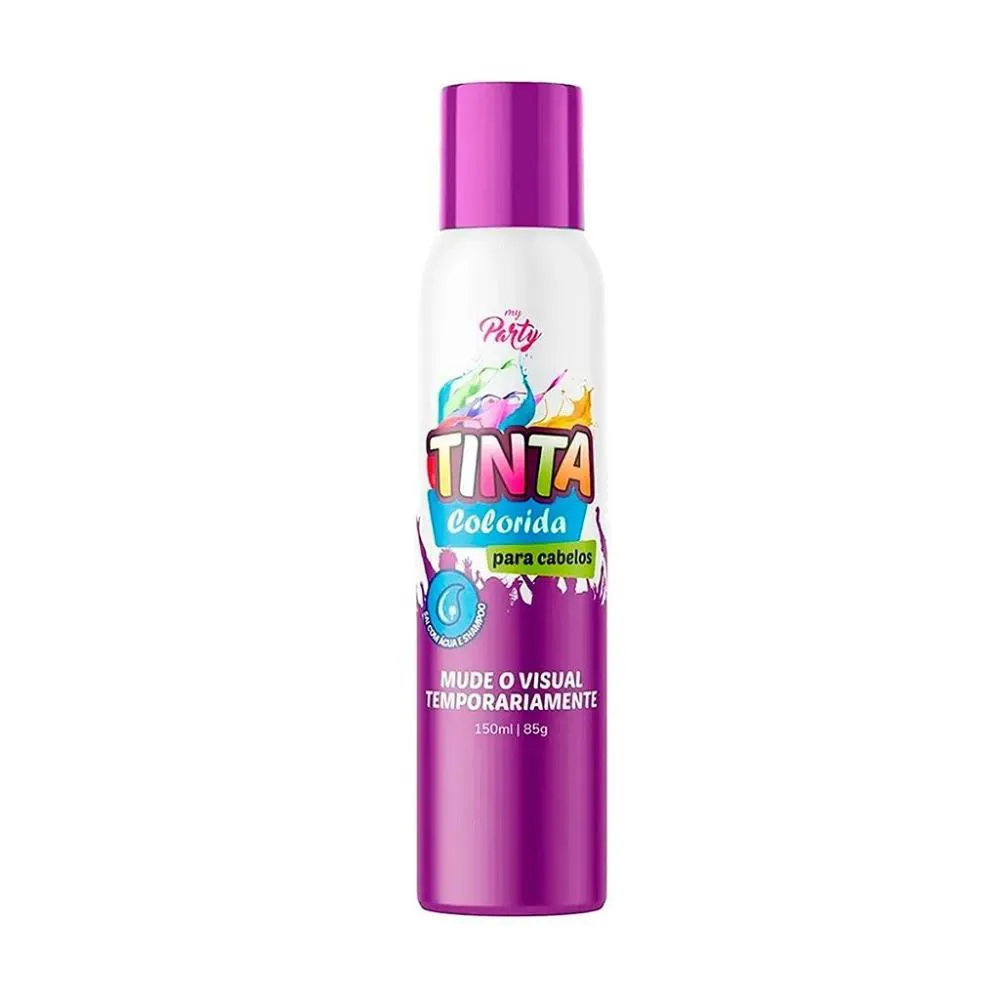 TINTA SPRAY CABELO MY PARTY VIOLETA NEON 150ML