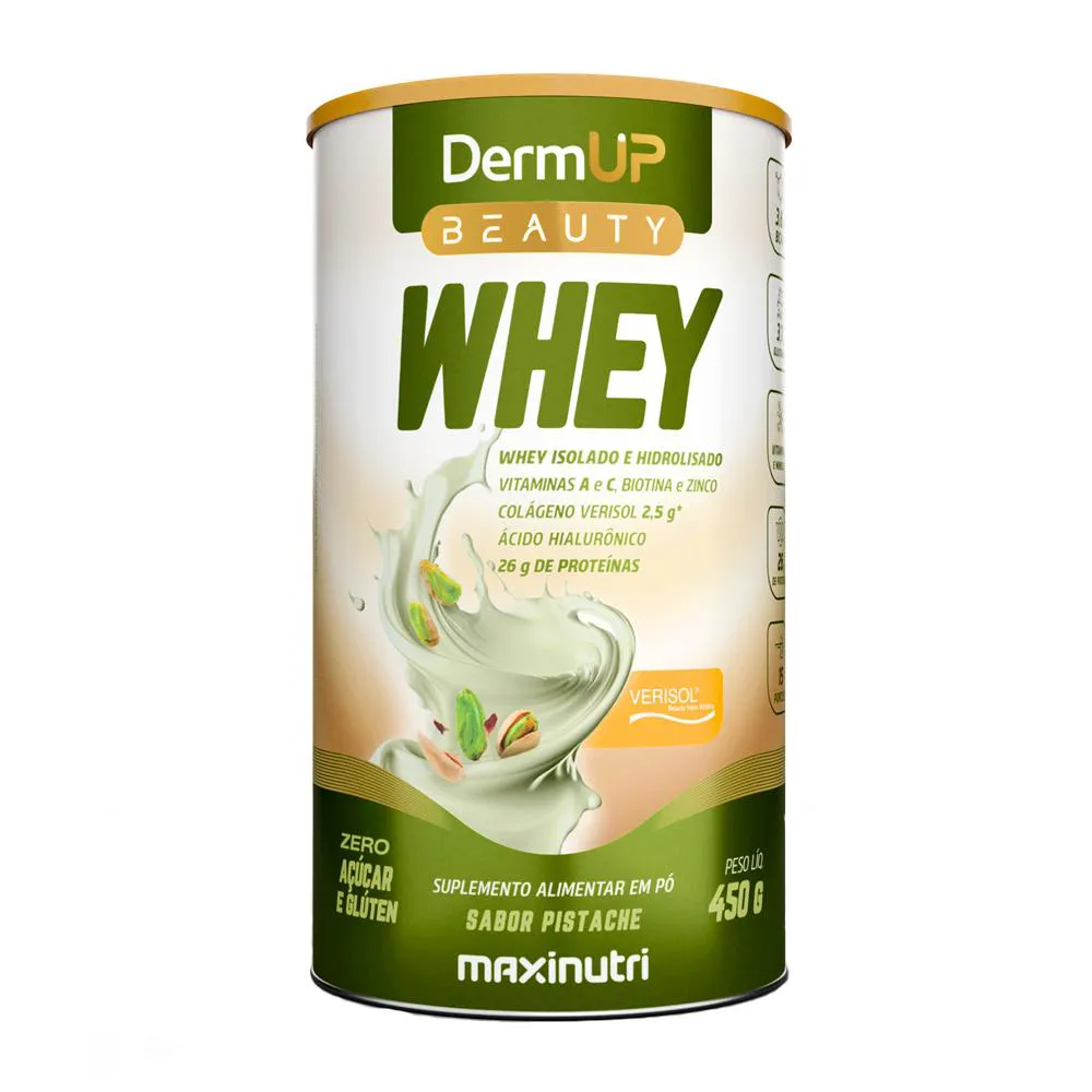 DERMUP BEAUTY WHEY SABOR PISTACHE  450G MAXINUTRI