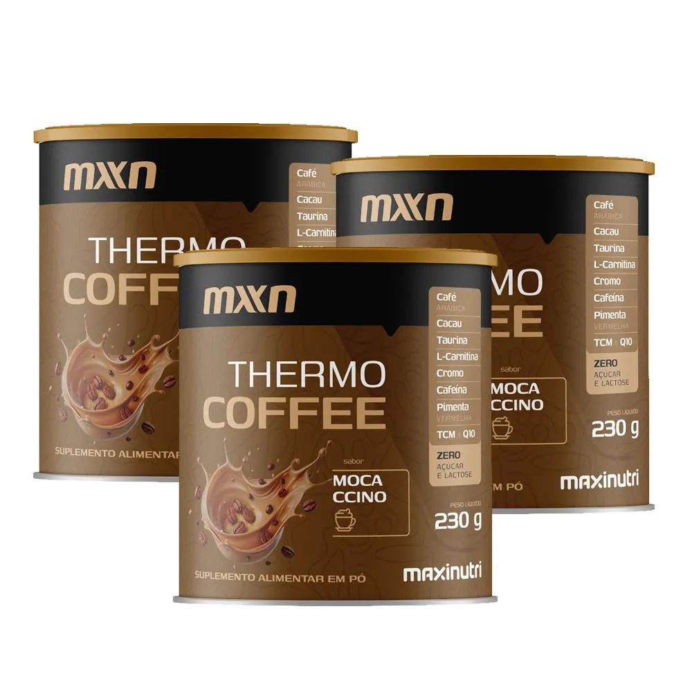 KIT 3 THERMO COFFEE MOCCACINO 230G MAXINUTRI