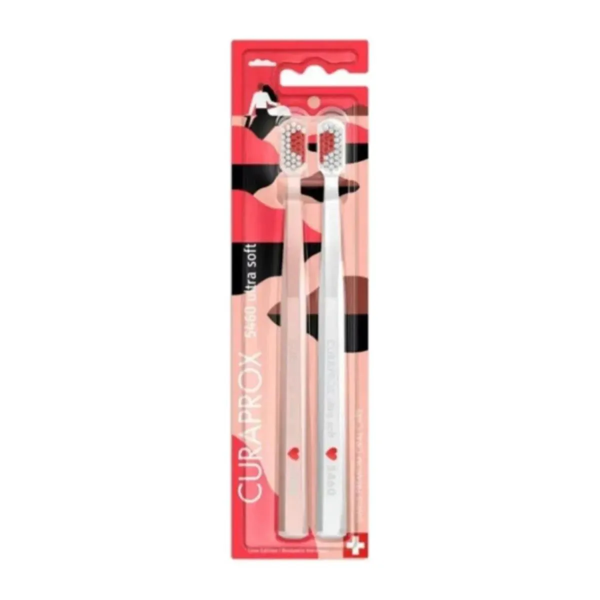 ESCOVA DENTAL CURAPROX 5460 DUAL LOVE EDITION - KIT C/2