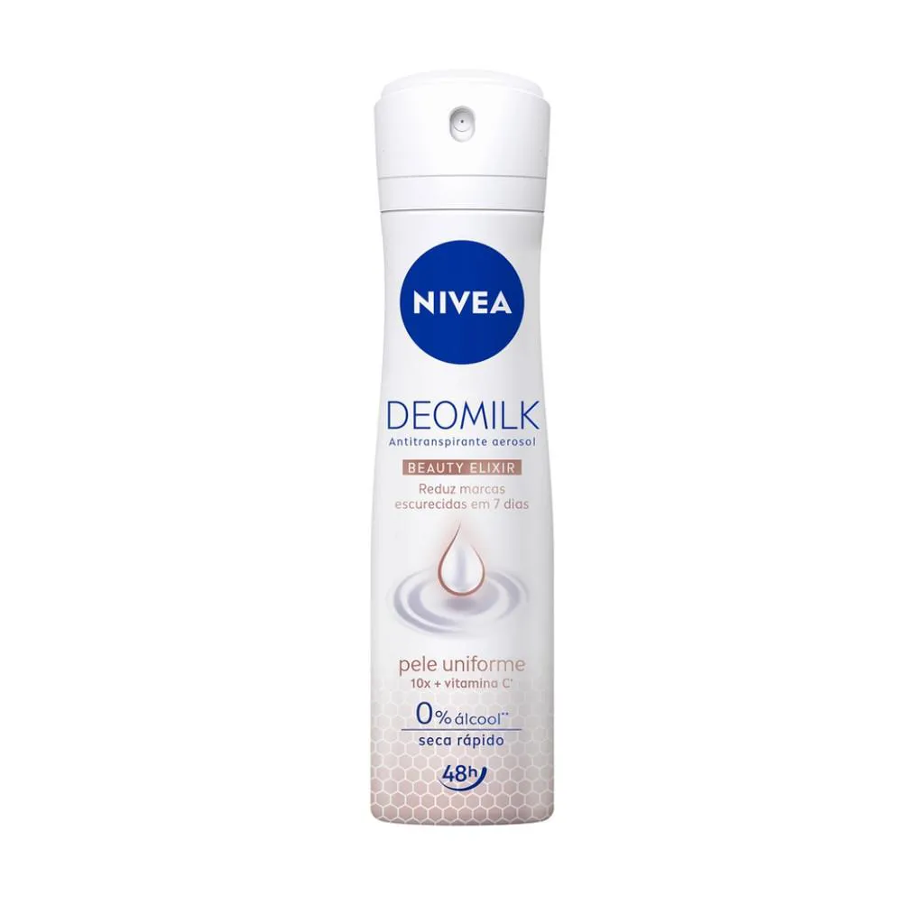 DESODORANTE NIVEA AEROSOL FEM PREM DEOMILK PELE UNIFOR 150ML