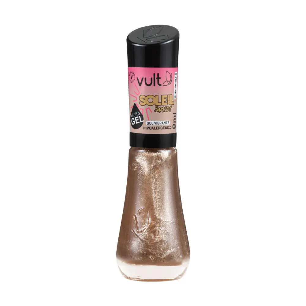 ESMALTE SUPERBRILHO EFEITO GEL SOL VIBRANTE VULT SOLEIL SUNSET FRASCO 8ML -