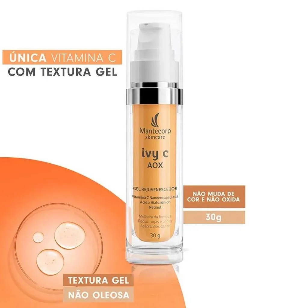 GEL REJUVENESCEDOR FACIAL MANTECORP - IVY C AOX - 30G