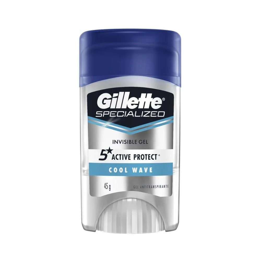 DESODORANTE GILLETTE COOL WAVE ANTITRANSPIRANTE MASCULINO GEL 45G