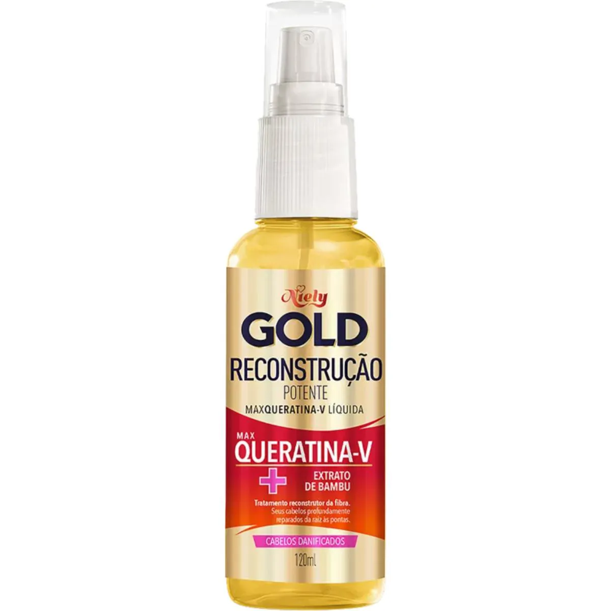 QUERATINA NIELY GOLD RECONSTRUçãO POTENTE SPRAY LíQUIDA 120ML