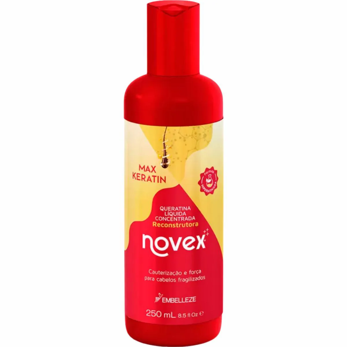 QUERATINA NOVEX RECONSTRUTOR CONCENTRADO LíQUIDO EMBELLEZE 250ML