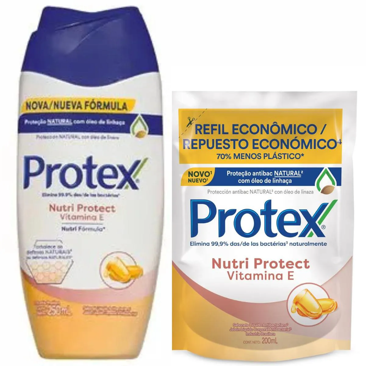 SABONETE LíQUIDO PROTEX GLICERINA + VITAMINA E + REFIL