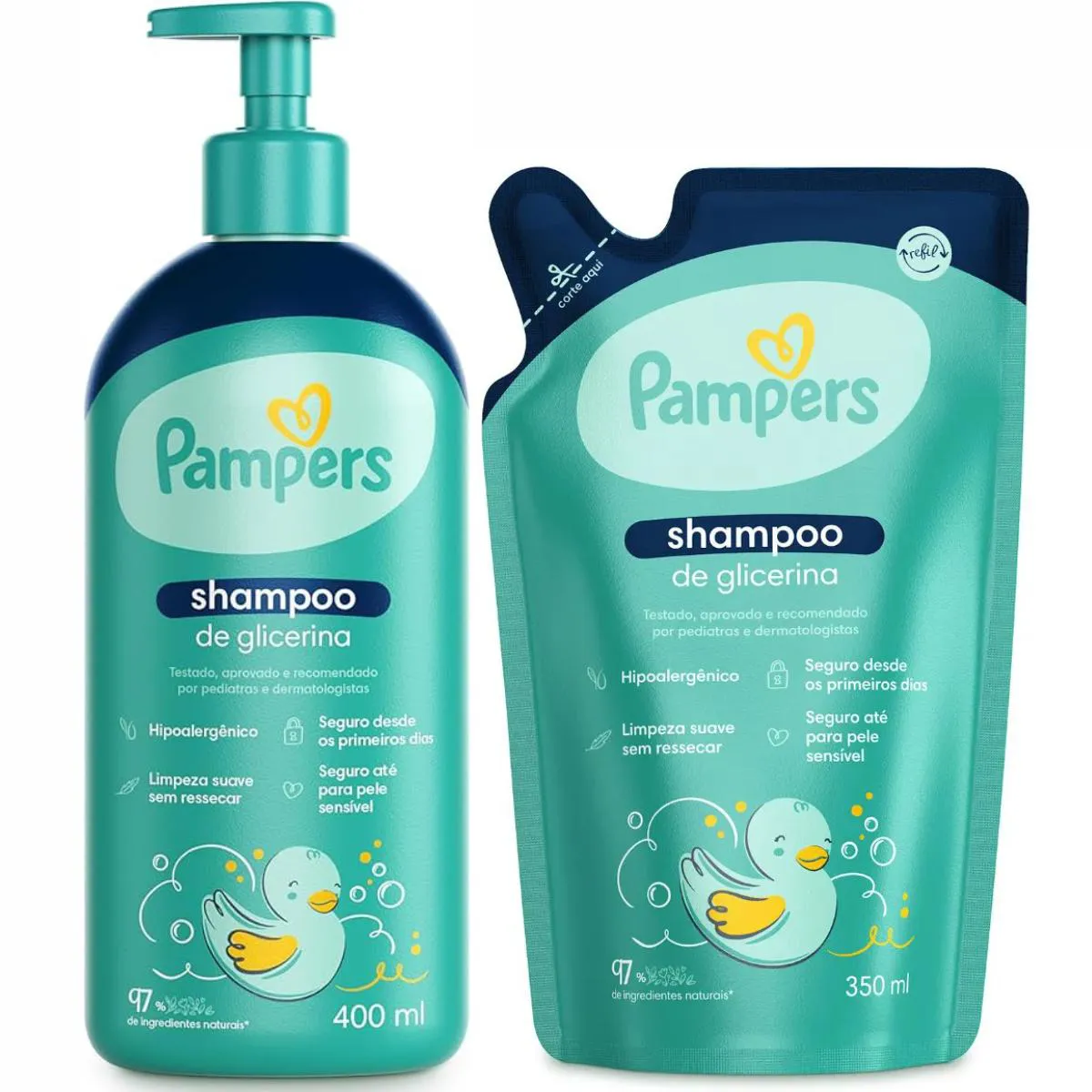 SHAMPOO DE GLICERINA PAMPERS + REFIL
