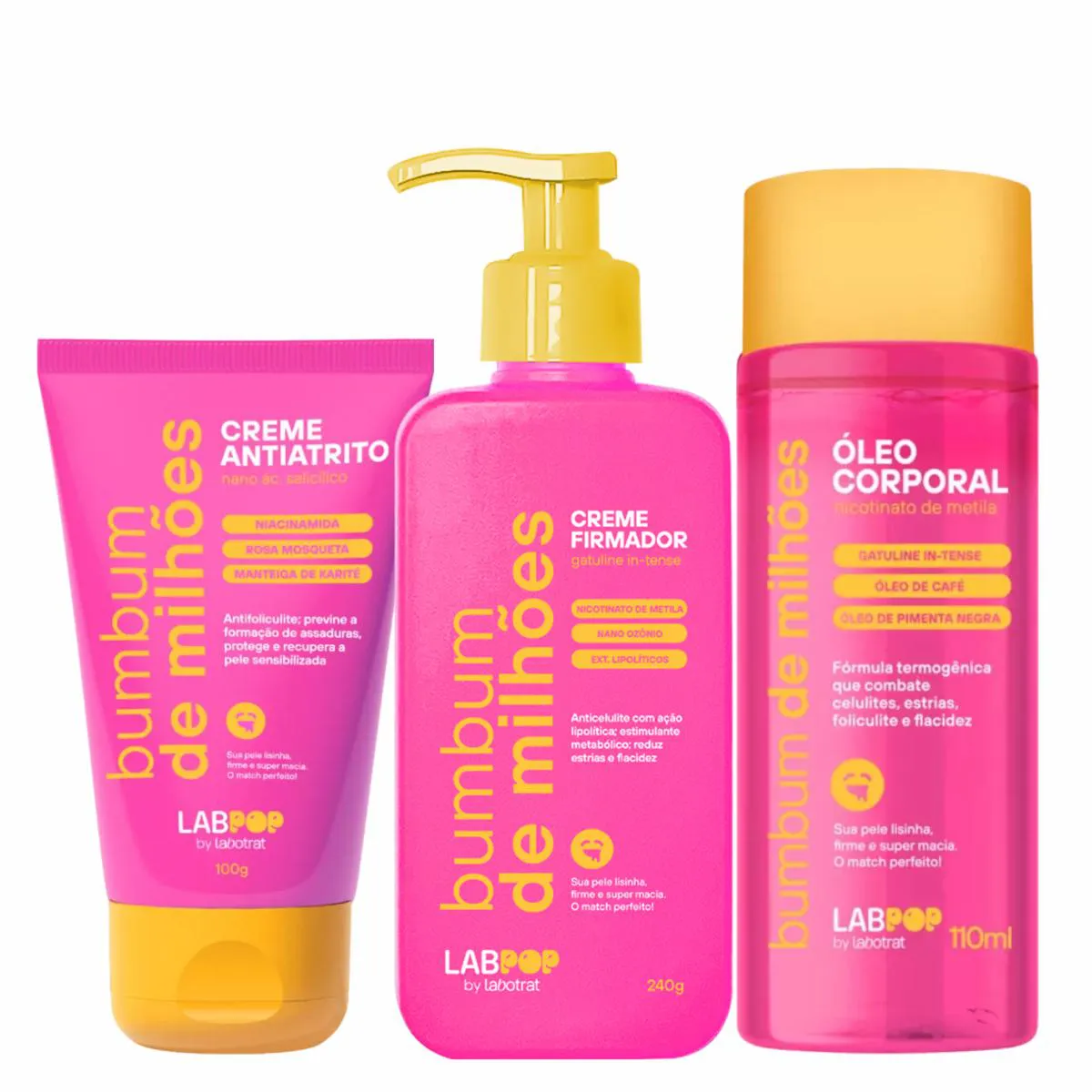 KIT LABOTRAT BUMBUM DE MILHõES - 3 ITENS