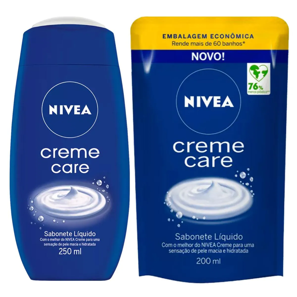 SABONETE LíQUIDO NíVEA CREME CARE REGULAR + REFIL
