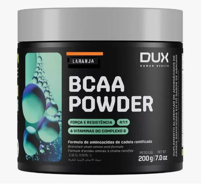 BCAA POWDER - POTE 200G DUX NUTRITION SABOR LARANJA