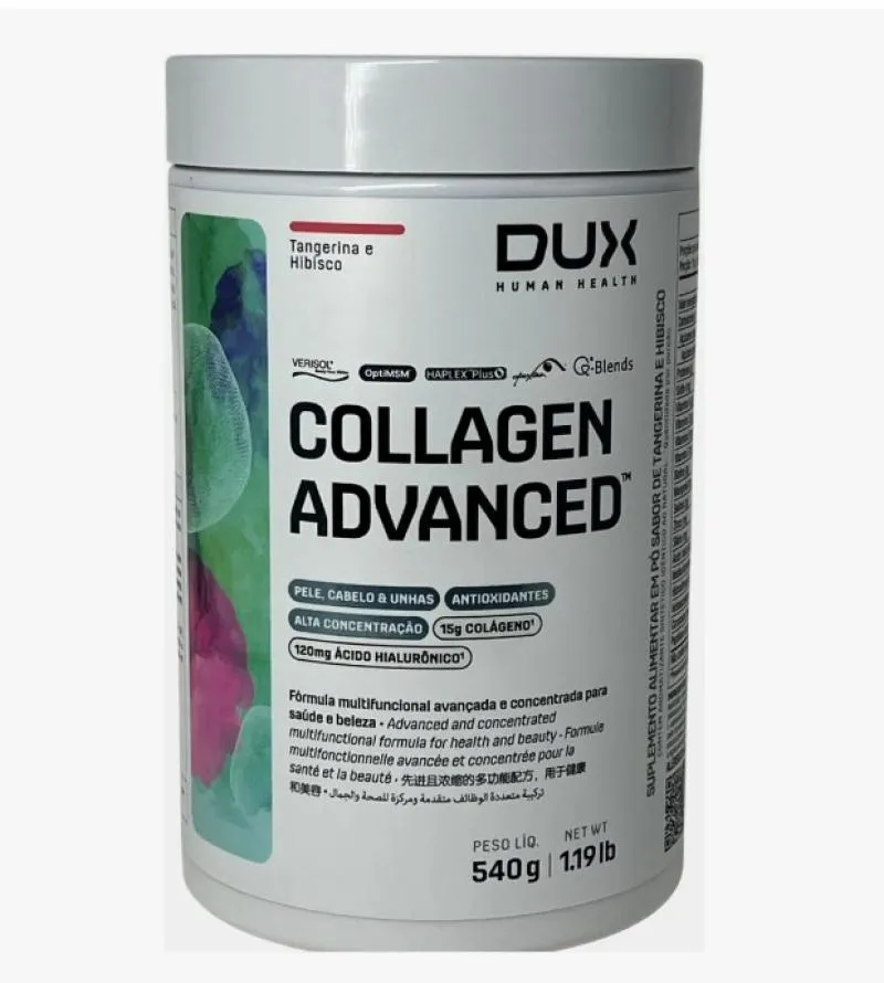 COLLAGEN ADVANCED - 540G SABOR TANGERINA E HIBISCO