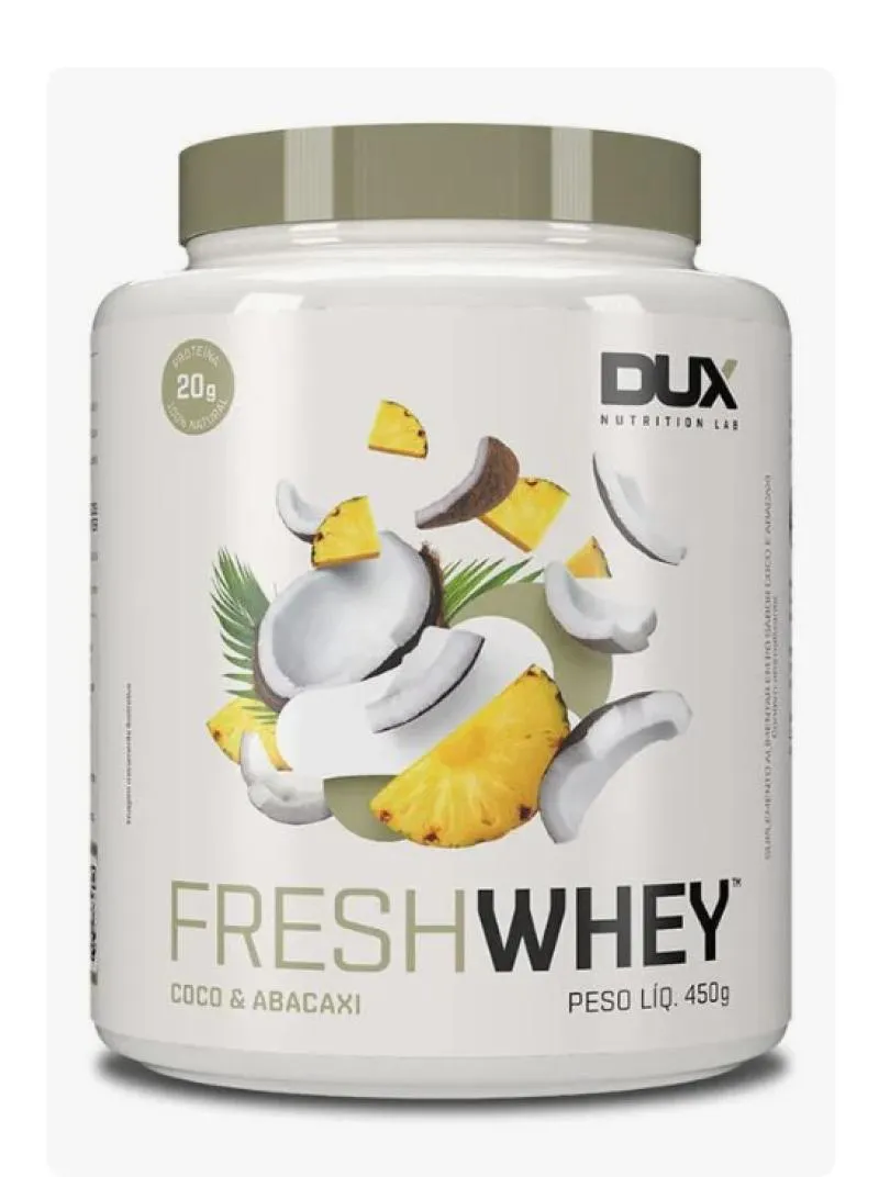 FRESH WHEY  450G - DUX NUTRITION -  SABOR ABACAXI E COCO