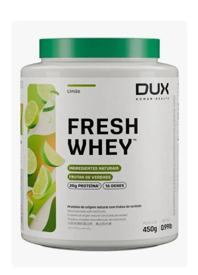 FRESH WHEY 450G - DUX NUTRITION - SABOR LIMãO