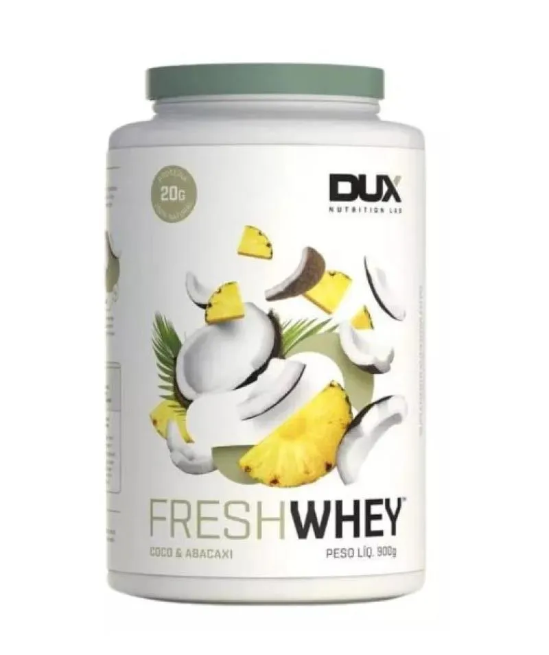 FRESH WHEY 900G - DUX NUTRITION - SABOR ABACAXI E COCO