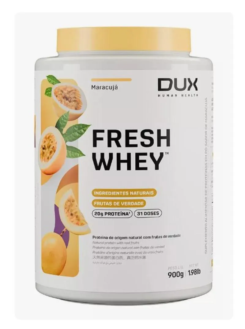 FRESH WHEY 900G - DUX NUTRITION - SABOR MARACUJá