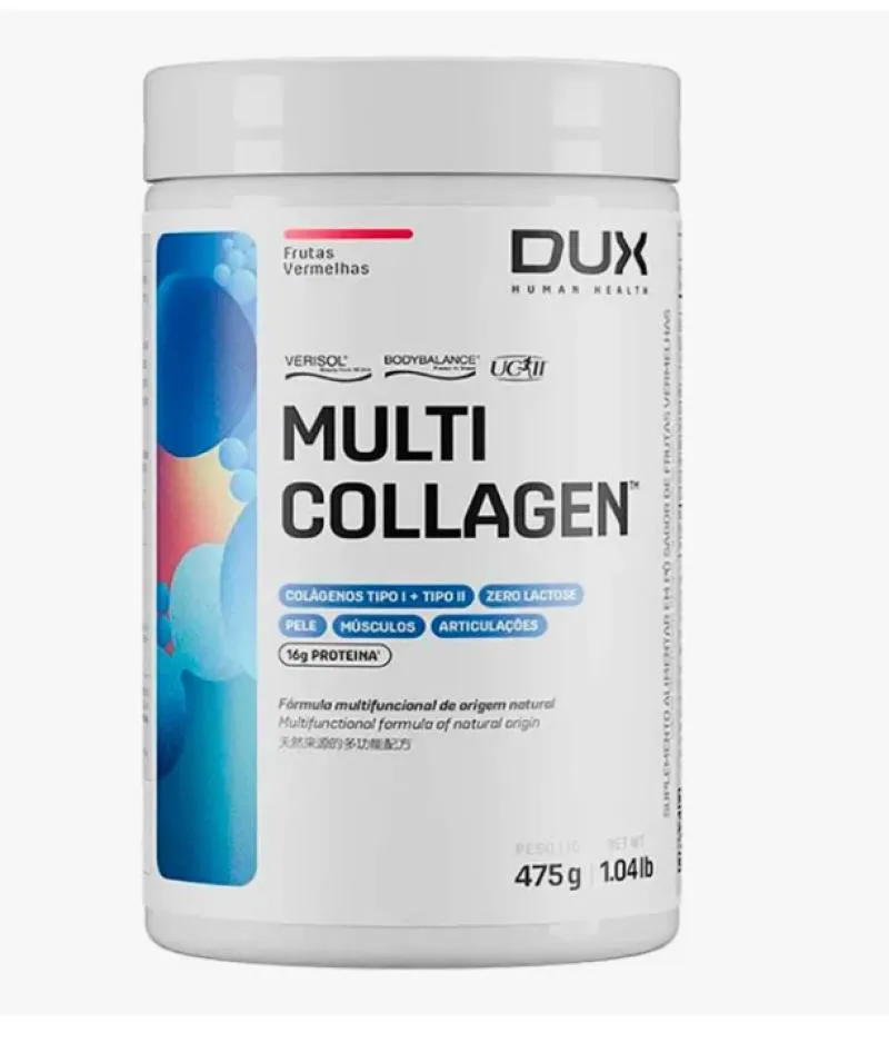 MULTI COLLAGEN SABOR FRUTAS VERMELHAS - 475G DUX HUMAN HEALTH