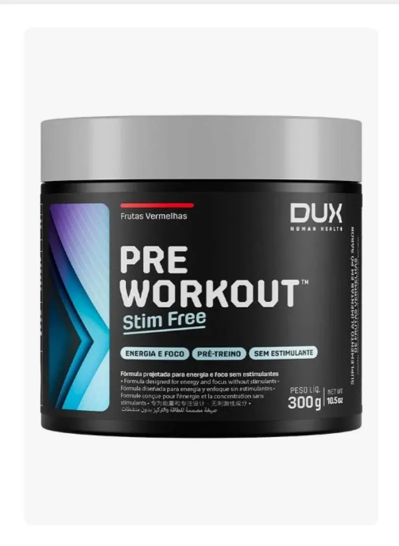 PRE WORKOUT STIM FREE 300G SABOR FRUTAS VERMELHAS