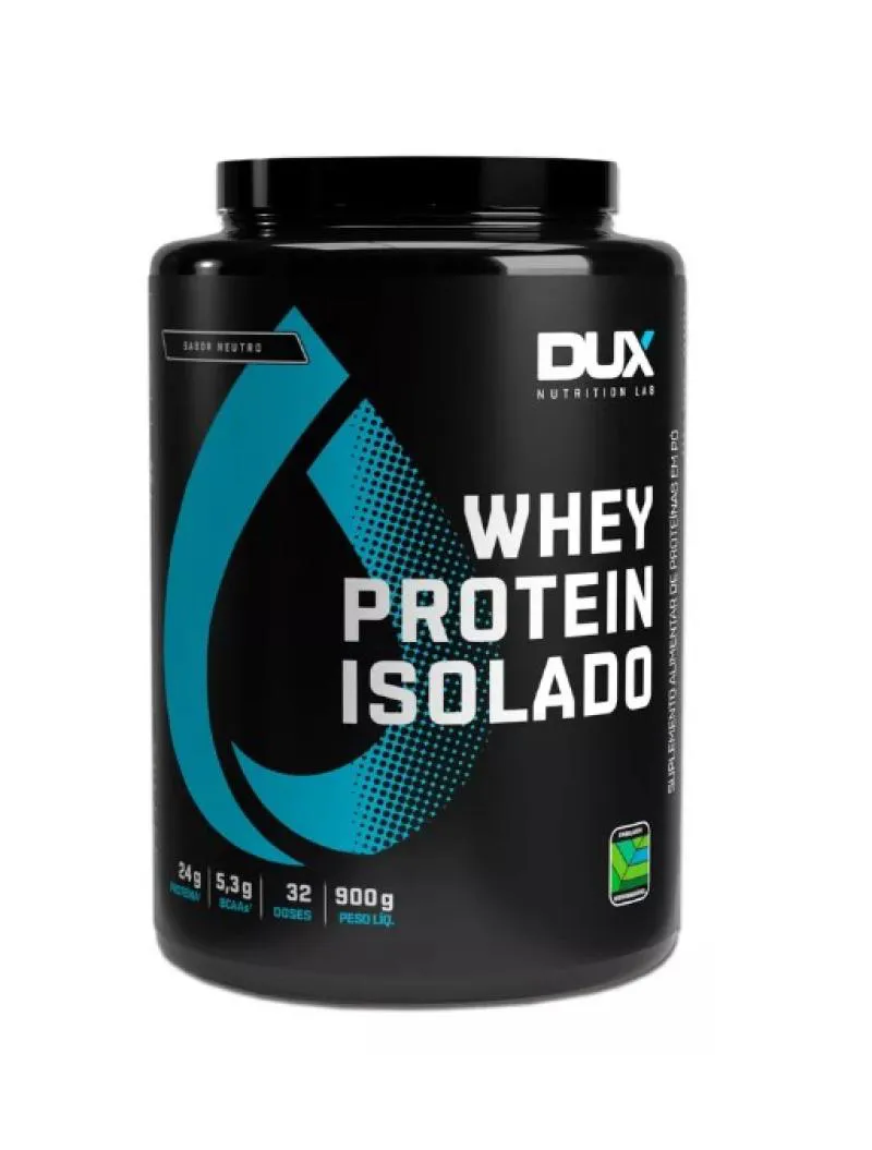 WHEY PROTEIN ISOLADO DUX NUTRITION - POTE 900G NEUTRO