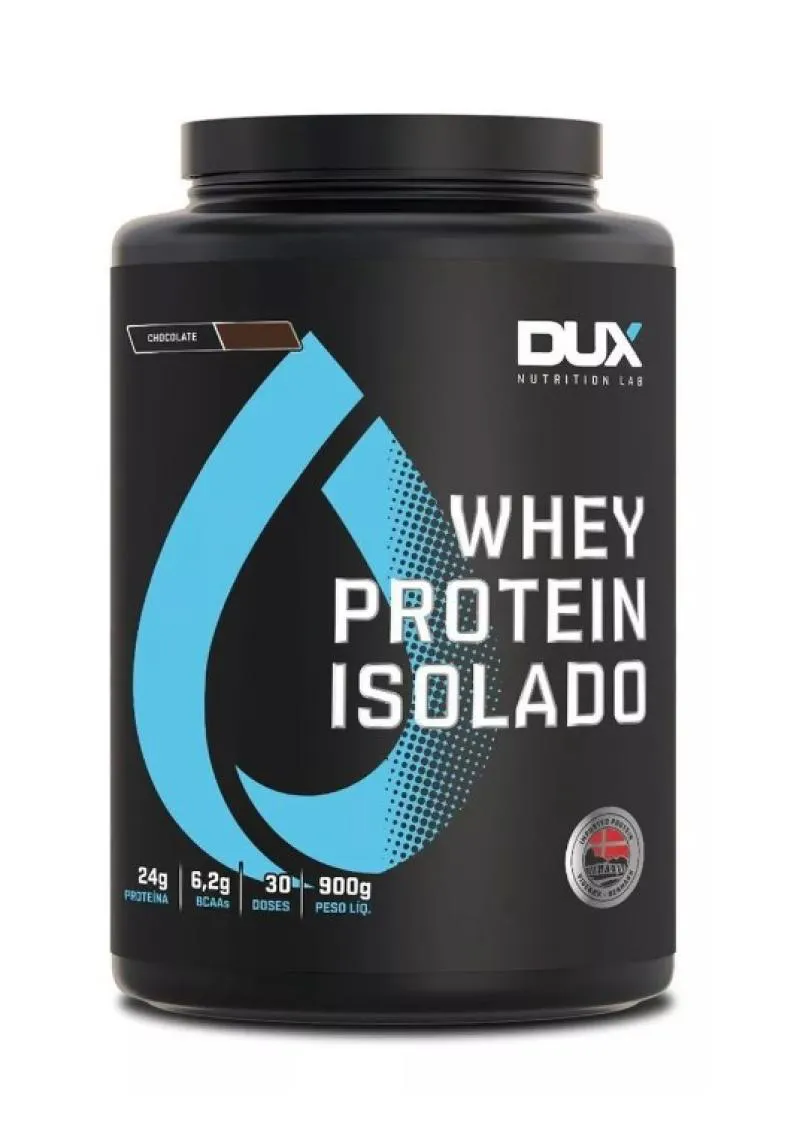 WHEY PROTEIN ISOLADO DUX NUTRITION - POTE 900G SABOR CHOCOLATE