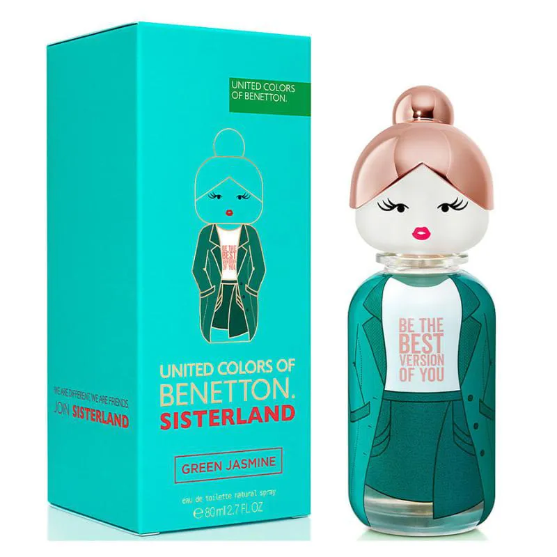 BENETTON SISTERLAND GREEN JASMIN EAU DE TOILETTE 80ML