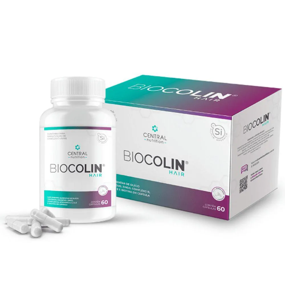 BIOCOLIN HAIR 500MG (60 CAPSULAS) - CENTRAL NUTRITION