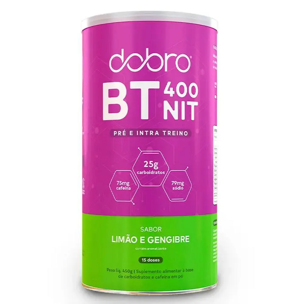 BT NITRATO DOBRO LIMAO E GENGIBRE COM CAFEINA 450G - DOBRO